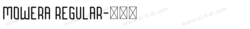 Mowera Regular字体转换